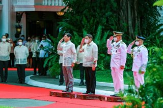 Duterte given departure honors