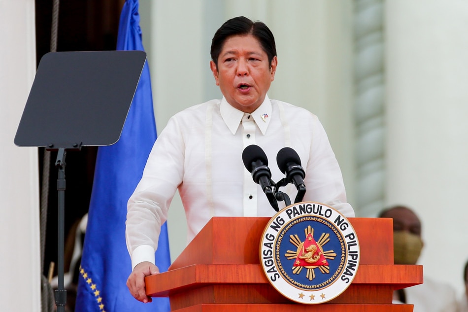 President Ferdinand Marcos, Jr. delivers his inaugural address as the 17th President of the Philippines at the National Museum in Manila on June 30, 2022. George Calvelo, ABS-CBN News