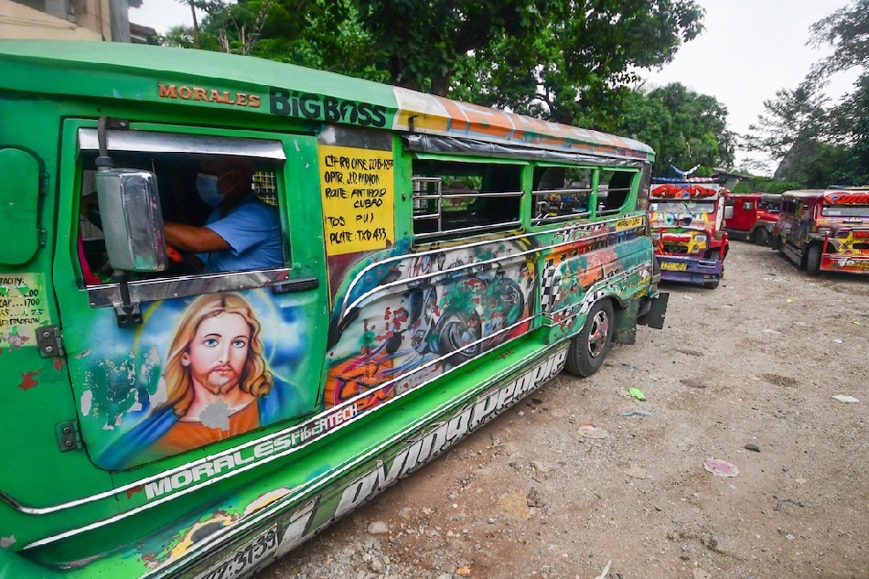 Jeepney drivers wait at a terminal in Antipolo, Rizal on June 8, 2022. Mark Demayo, ABS-CBN News/File