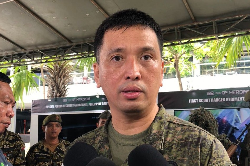 Col. Ramon Zagala answers a few questions from the media during the National Heroes' Day exhibit in Taguig City on August 25, 2019/File
