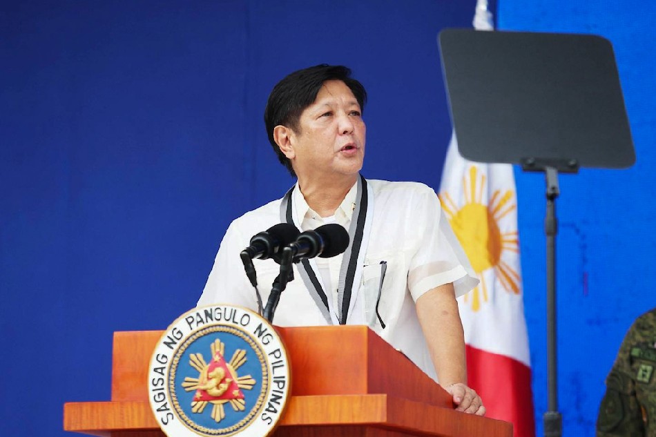 President Ferdinand “Bongbong” Marcos Jr. speaks during the Change of Command Ceremony of the Presidential Security Group (PSG) at the PSG Grandstand in Malacañang Park, July 4, 2022. He praises the elite force for its courage, patriotism, and for serving the country. Office of the President
