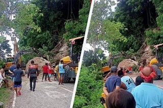 Landslide blocks Cebu highway, causes heavy traffic
