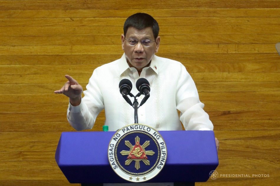President Duterte gives his last State of the Nation Address at the House of Representatives on July 26, 2021. Presidential Photo