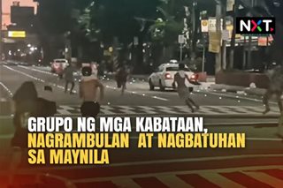 Grupo ng mga kabataan, nagbatuhan sa Maynila