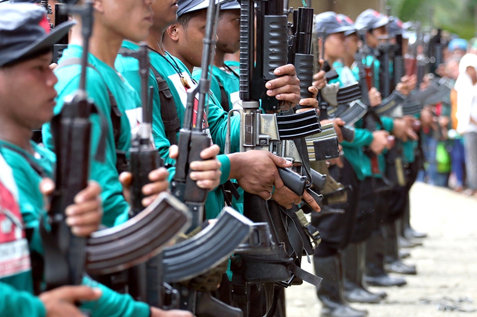 New People's Army rebels in Gigaquit, Surigao del Norte. Kleester Macasero, ABS-CBN News/file