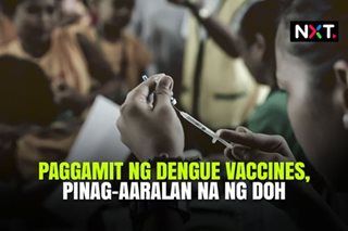 Paggamit ng dengue vaccines, pinag-aaralan na ng DOH 