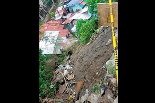 Bahagi ng Cebu City muling nagka-landslide dahil sa malakas na ulan