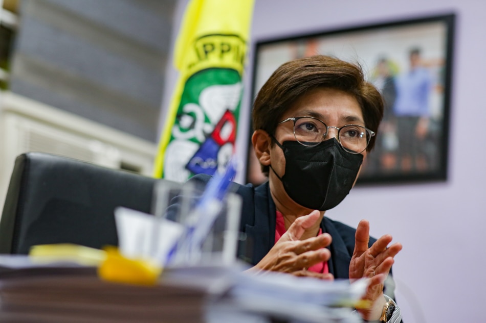 Department of Health (DOH) Undersecretary Dr. Maria Rosario Vergeire, explains the challenges the entire health sector had to face during the pandemic, in an interview at the DOH compound in Manila on June 9, 2022. George Calvelo, ABS-CBN News