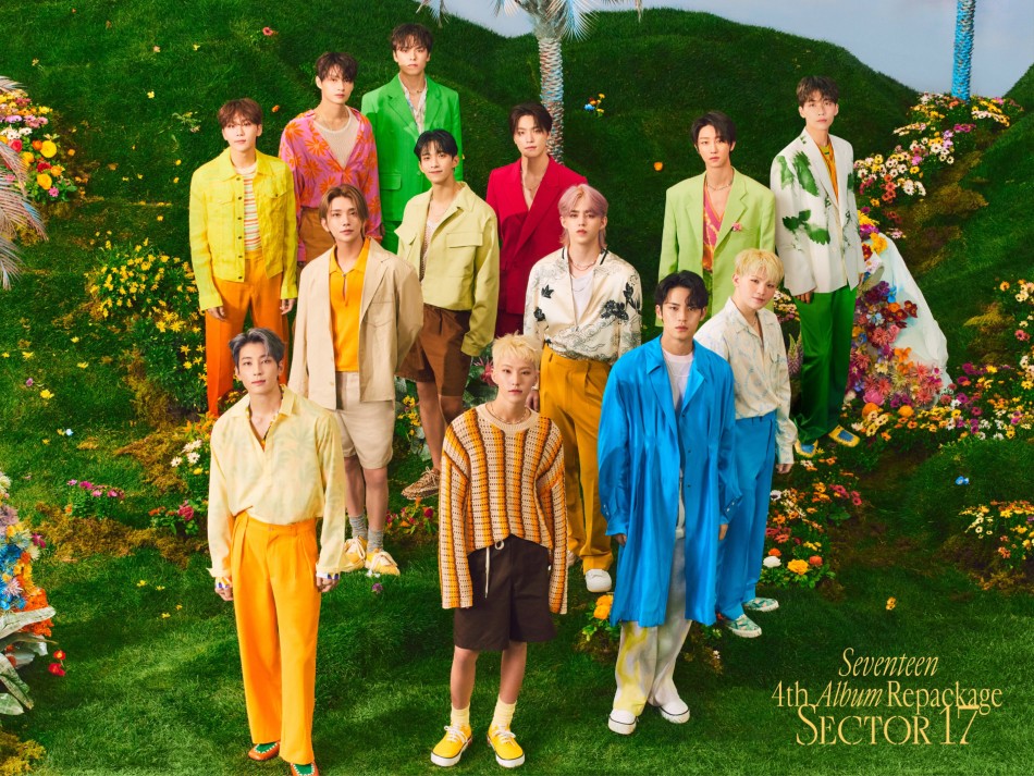 Promotional photo for K-pop boy band Seventeen’s repackaged album ‘Sector 17,’ released on July 18, 2022. Photo from Twitter/@pledis_17