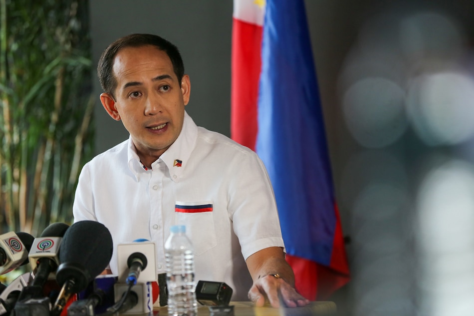 Executive Secretary Vic Rodriguez answers questions during a media forum in Mandaluyong City on May 17, 2022. Jonathan Cellona, ABS-CBN News/File 