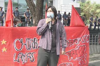 Protesta idinaos sa bisperas ng unang SONA ni Marcos Jr.