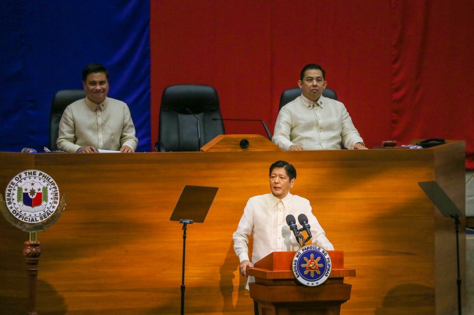 President Ferdinand “Bongbong” Marcos, Jr. delivers his first State of the Nation Address at the House of Representatives on July 25, 2022. RTVM Screengrab