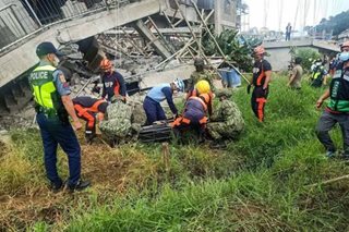 Rescue ops in La Trinidad, Benguet after powerful quake