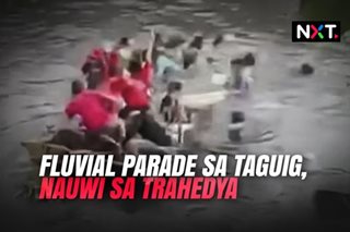 Fluvial parade sa Taguig, nauwi sa trahedya