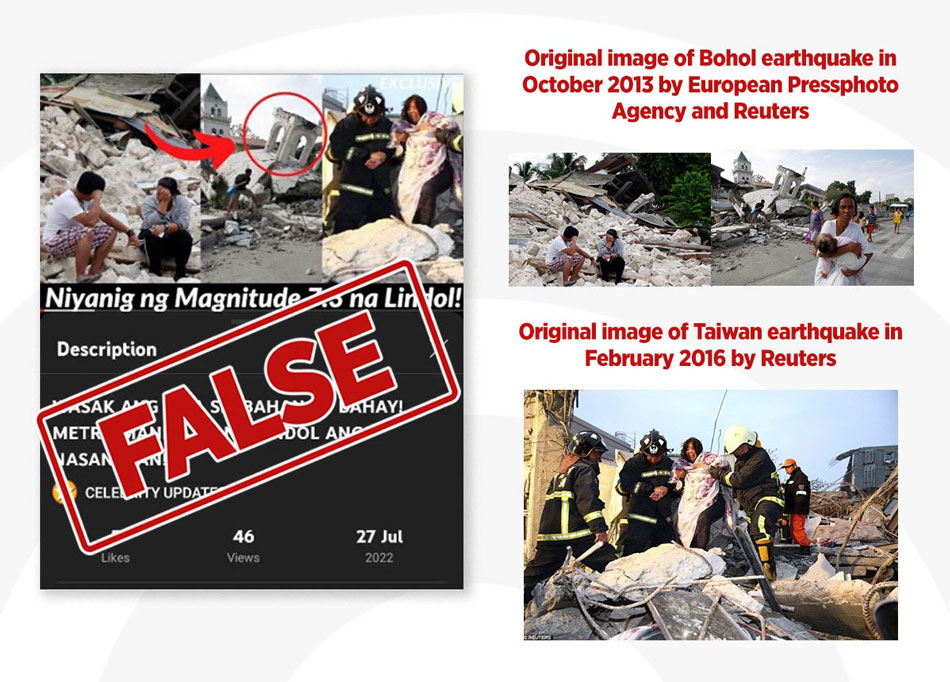 FACT CHECK: ‘Di ito mga larawan ng pinsala ng lindol sa Luzon noong Hulyo 27