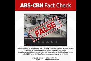 FACT CHECK: ‘Di ito video ng Luzon quake noong Hulyo 27