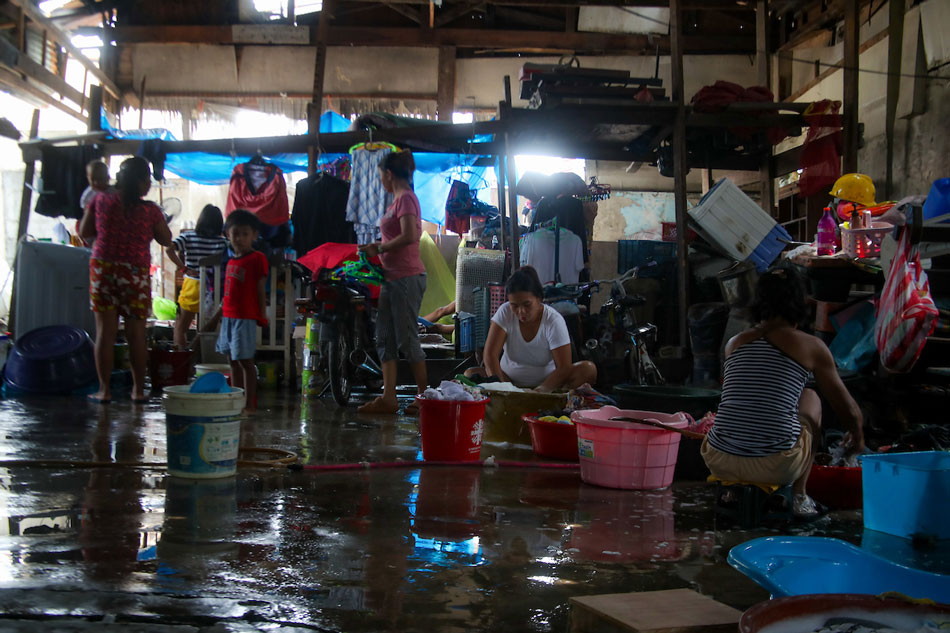 Residents stay at a temporary shelter in BASECO Compound compound in Tondo, Manila on July 7, 2022. Jonathan Cellona, ABS-CBN News