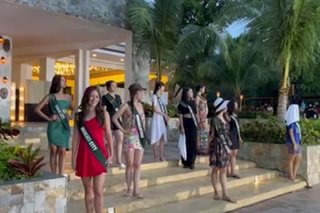 Miss PH Earth bets rehearse for coronation in Palawan