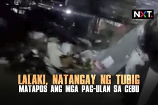 Lalaki, natangay ng tubig matapos ang pag-ulan sa Cebu