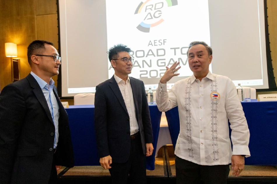 POC President Bambol Tolentino during the Road to Asian Games (RDAG) 2022 press conference held at the Hyatt Hotel in Pasay City. Handout photo