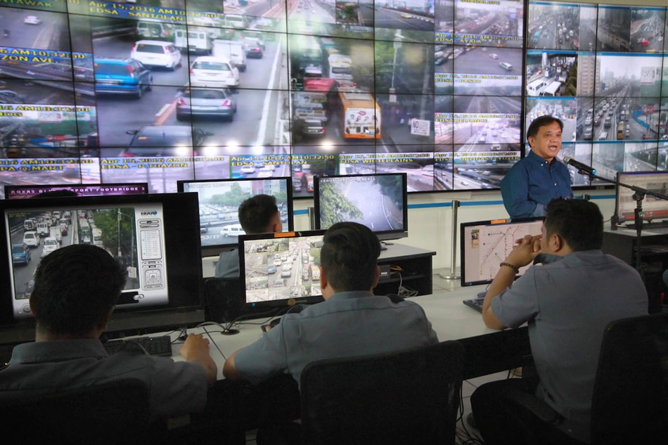 Then MMDA chairman Emerson Carlos speaks during a press conference on the no-contact apprehension policy at the MMDA Metrobase on April 15, 2016. The agency will monitor traffic violators using high-definition CCTV cameras installed in strategic areas along the entire stretch of EDSA. ABS-CBN News/File