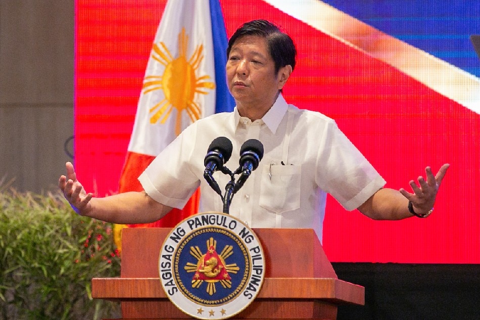 President Ferdinand Marcos Jr. speaks during the celebration of the 15th Philippine National Health Research System (PNHRS) week held at the Marriot Hotel in Clark Pampanga on August 11, 2022. Jonathan Cellona, ABS-CBN News
