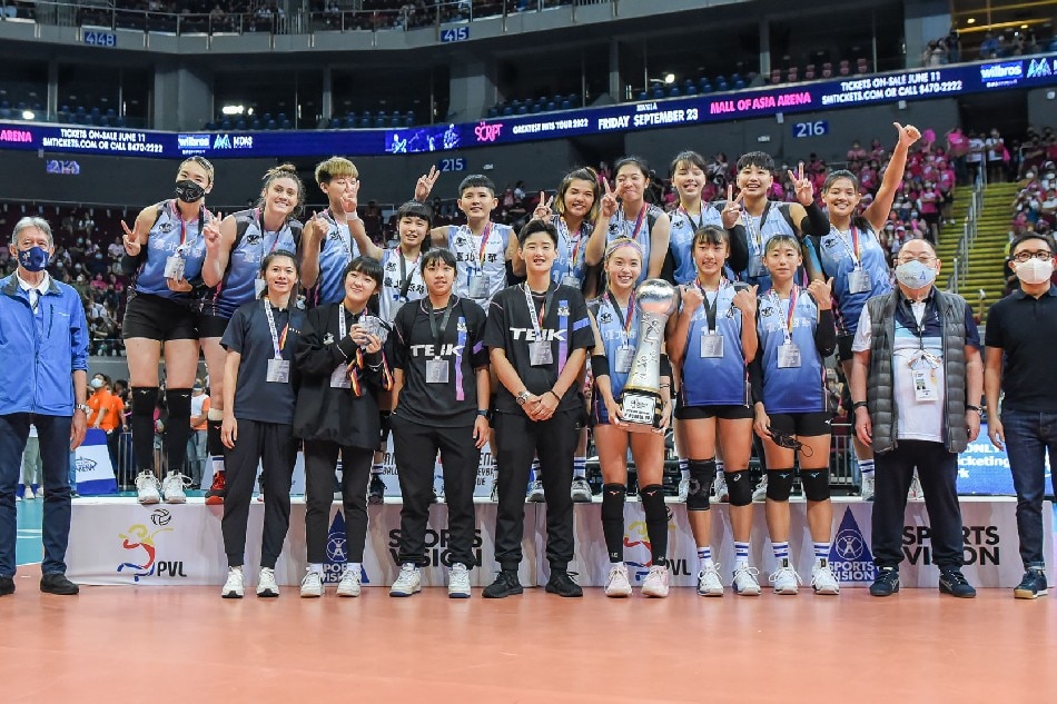 KingWhale Taipei placed second in the 2022 PVL Invitational Conference. PVL Media