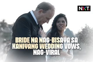 Bride na nag-Bisaya sa wedding vows, nag-viral