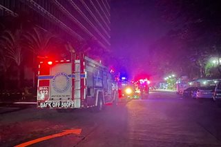 Fire hits part of SSS building in QC