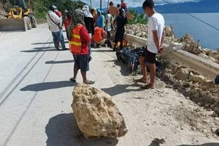 2 sugatan matapos mahulugan ng bato sa Southern Leyte