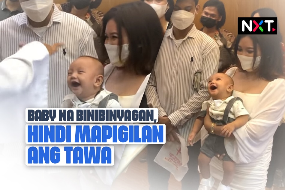 Baby Na Binibinyagan, Hindi Mapigilan Ang Tawa | ABS-CBN News