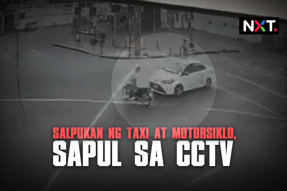 Salpukan Ng Taxi At Motorsiklo Sapul Sa Cctv Abs Cbn News