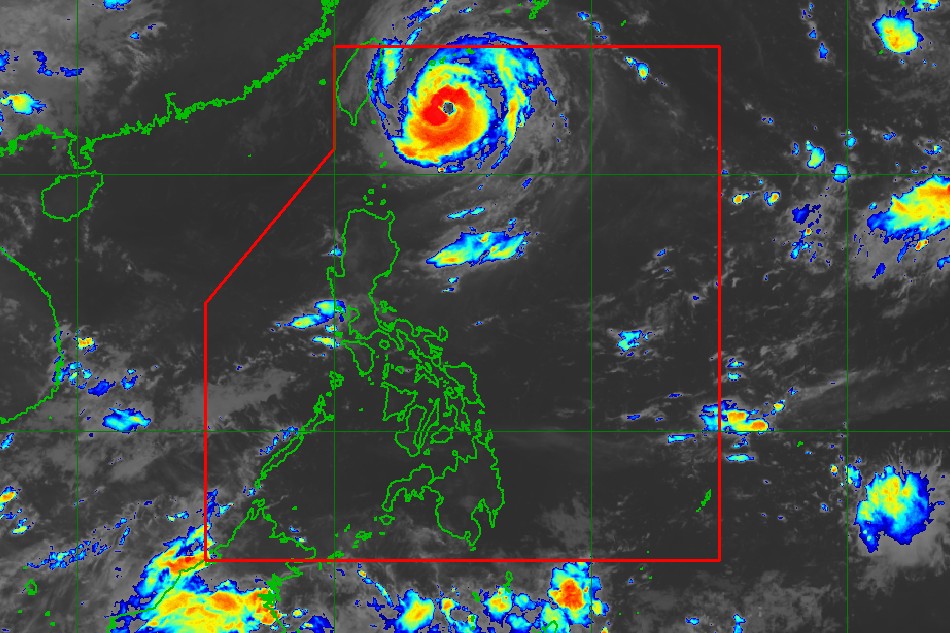 Satellite image courtesy of PAGASA