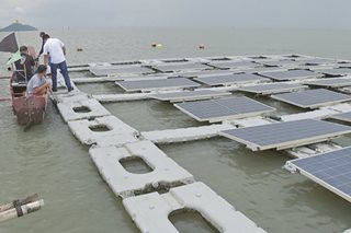 Floating solar islands sa Laguna Lake, gumagana na