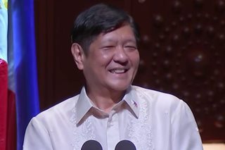 Marcos humarap sa mga tagasuporta sa Amerika