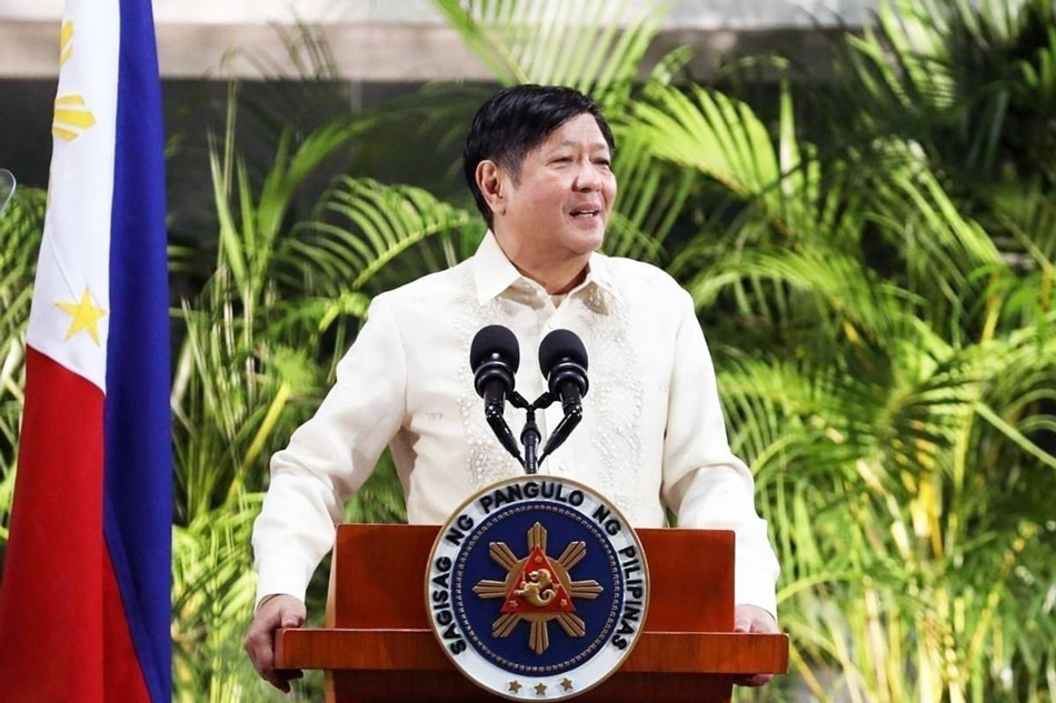 President Ferdinand Marcos Jr. gives a speech upon his arrival from the United States at the Ninoy Aquino International Airport on Sept. 25, 2022. Bongbong Marcos/Facebook