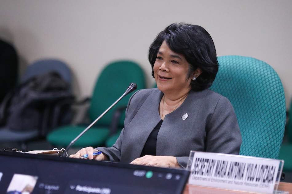 Environment Sec. Antonia Yulo-Loyzaga briefs the Committee on Environment and Natural Resources on the state of wildlife protection Tuesday, September 6, 2022. Albert Calvelo, Senate PRIB