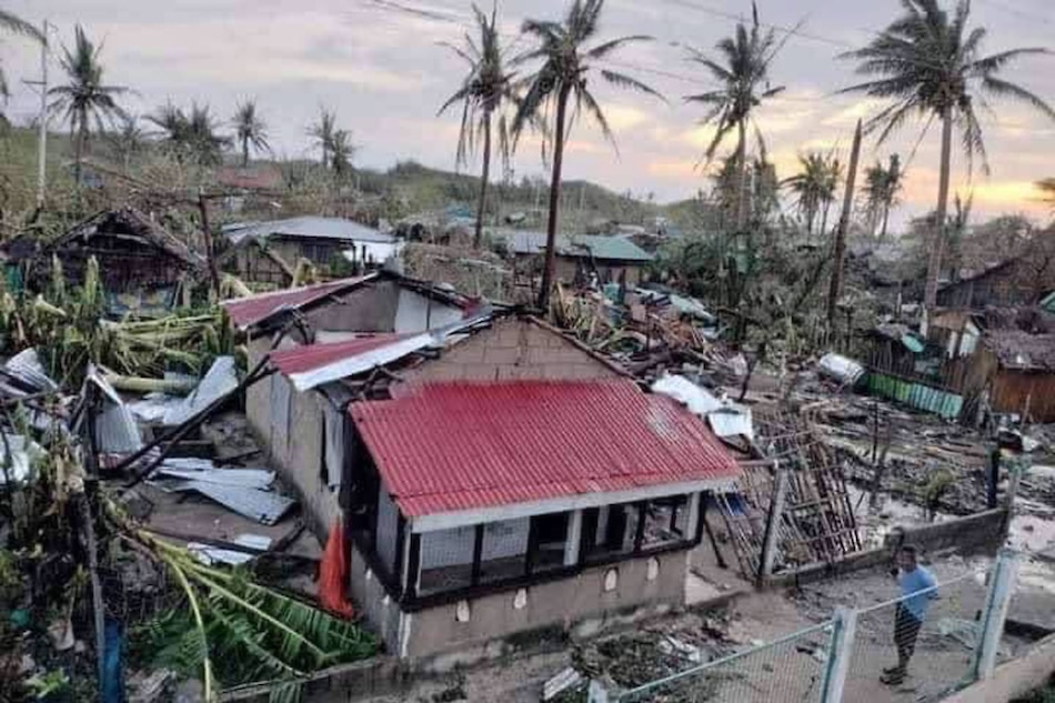 Devastation in Burdeos, Polillo Group of Islands, Quezon, a day after Super Typhoon Karding made landfall in the island on September 25, 2022. Photo courtesy of Mary Grace Serrano/Oxfam Pilipinas