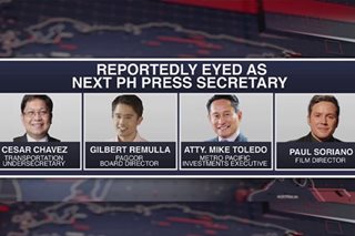 Several names eyed for Marcos’ next press secretary