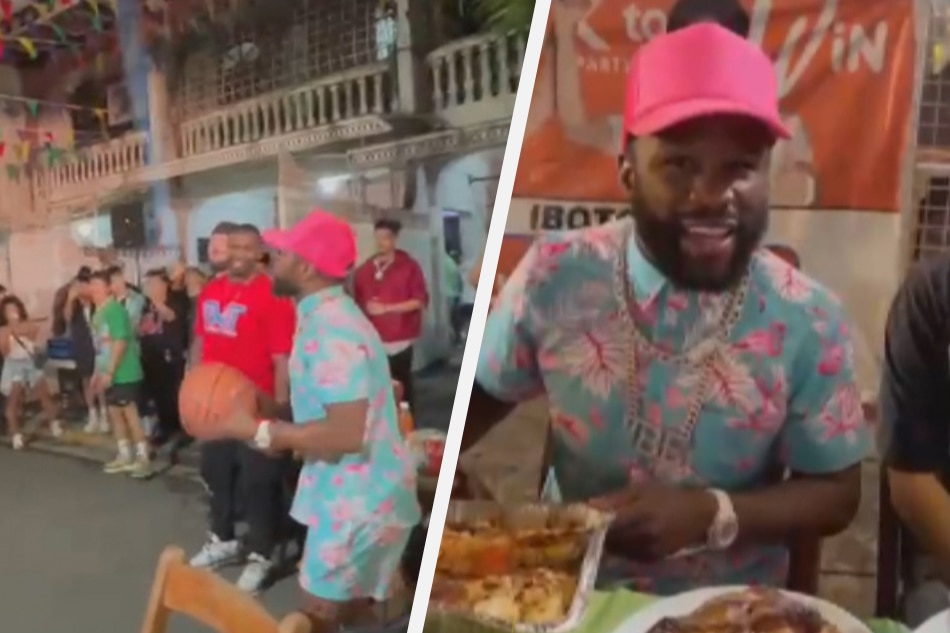 Mayweather nag-basketball, kumain ng Pinoy street food