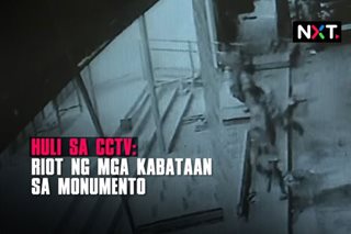  Huli sa CCTV: Riot ng mga kabataan sa Monumento