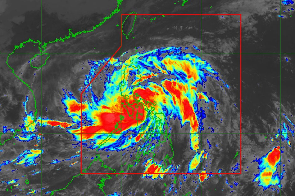 Severe tropical storm Paeng. PAGASA photo