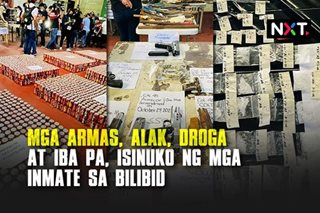 Armas, alak at iba pa, isinuko ng mga inmate sa Bilibid