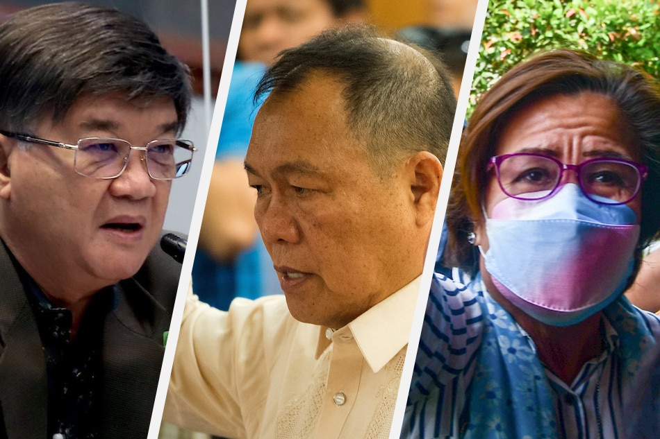 Aguirre Says Ragos Could Be Jailed For Taking Back Claims Vs De Lima   Vitaliano Aguirre Rafael Ragos Afp Leila De Lima 