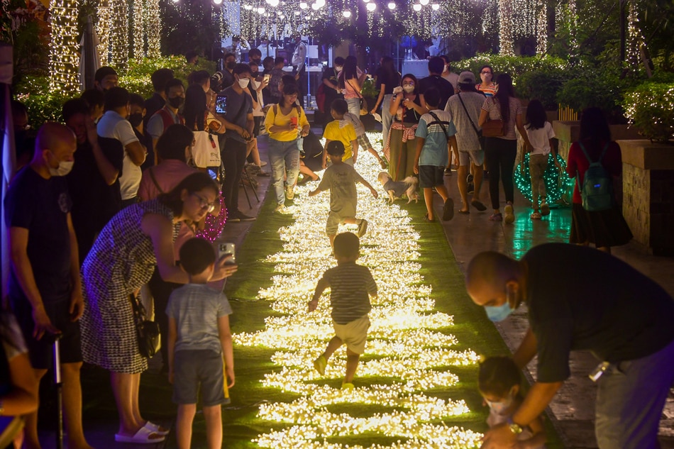 A Christmas display at the Eastwood Mall Open Park in Quezon City on Nov. 7, 2022. Mark Demayo, ABS-CBN News