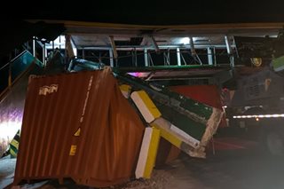Part of Parañaque overpass collapses after truck accident