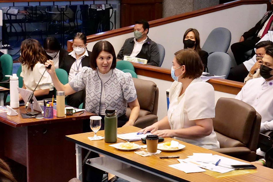 Vice President Sara Duterte thanked the Senate for approving her office's P2.3 billion budget for 2023. Handout photo