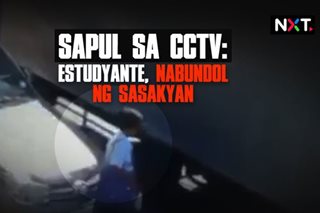Sapul sa CCTV: Estudyante, nabundol ng sasakyan 