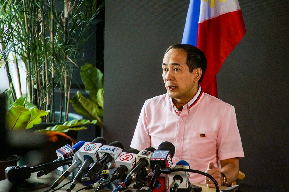 Atty. Vic Rodriguez holds a briefing at the Marcos campaign headquarters in Mandaluyong City on May 26, 2022. Jonathan Cellona, ABS-CBN News/File