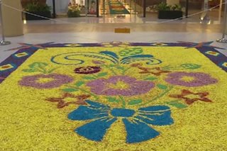 'Flower carpet' patok na atraksyon sa Marikina Riverbanks